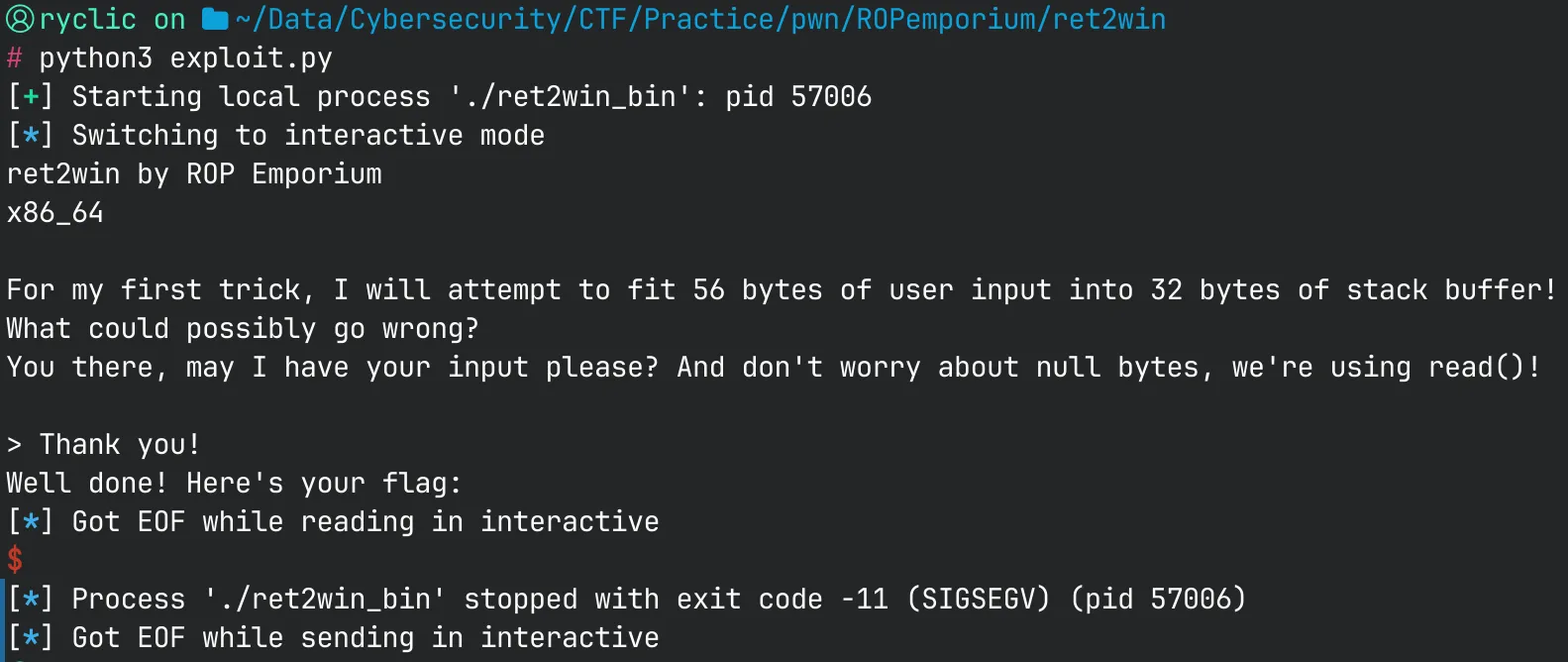 Early Segfault