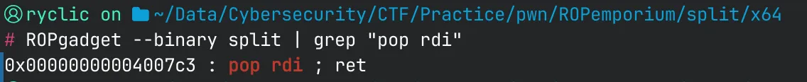 Pop RDI